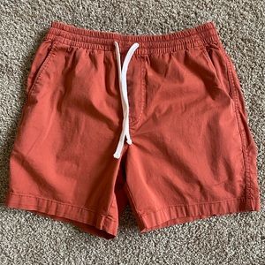 Men’s J Crew Sportsmen Outfitters Small Red Draw String Shorts w Pockets
